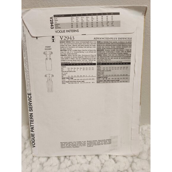 Bellville Sassoon Vogue V2943 | Uncut Designer Dress - Picture 10 of 10